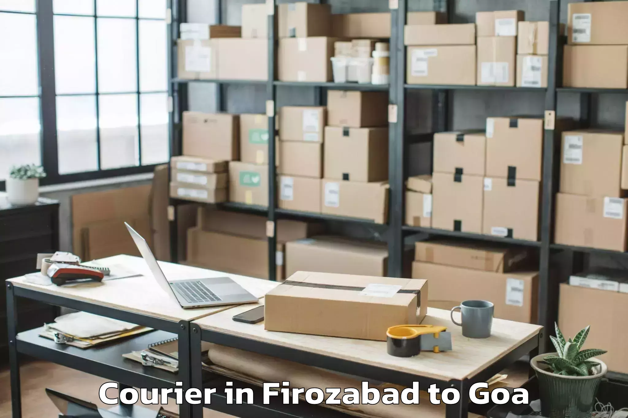 Book Your Firozabad to Chandor Courier Today